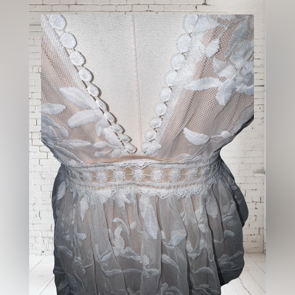 CupShe Lace Dress NWT | XS White Romantic Beach Style • Crisscross Back - Picture 9 of 11
